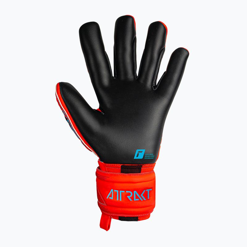 Guanti da portiere Reusch Attrakt Gold X rosso vivo/blu futuro/nero 5