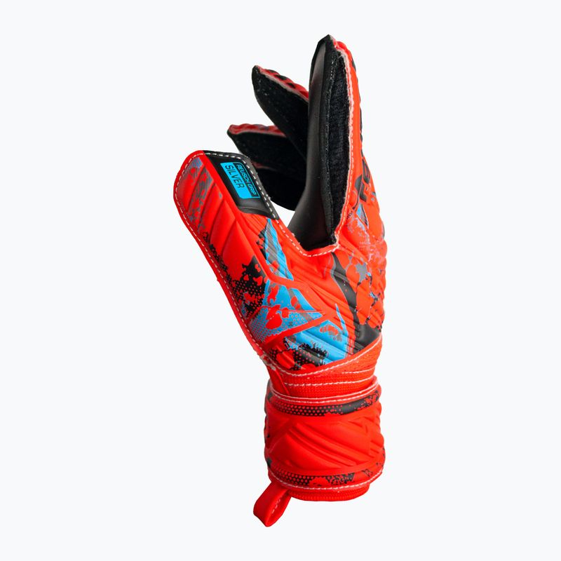 Guanti da portiere per bambini Reusch Attrakt Silver rosso vivo/blu futuro/nero 6