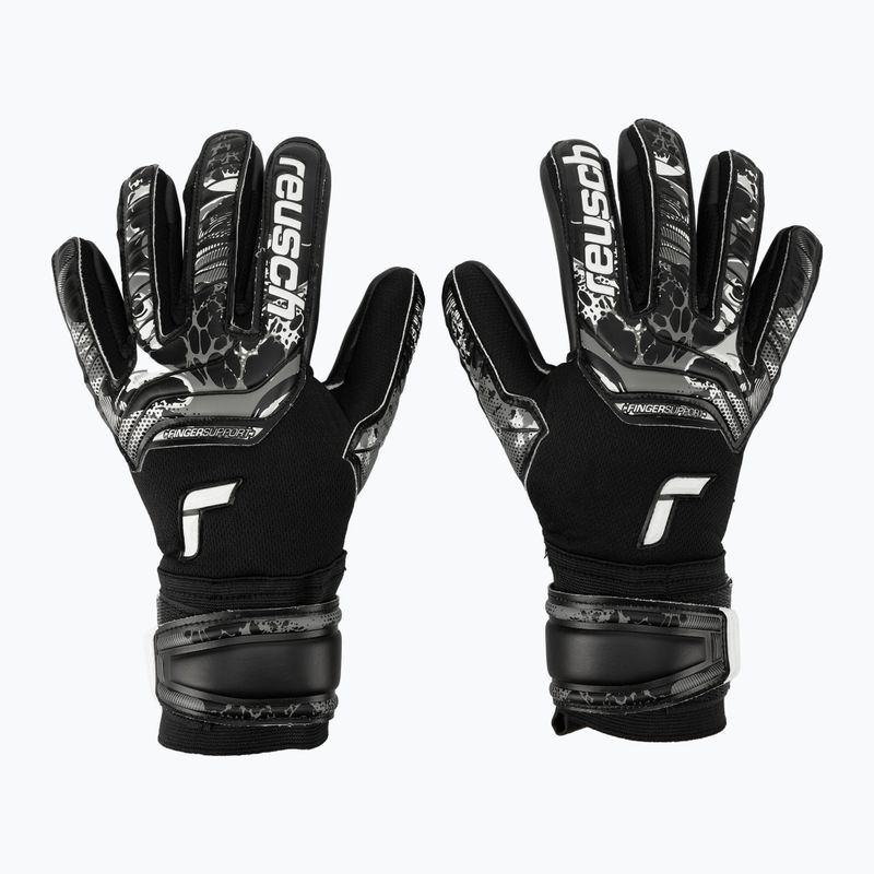 Guanti da portiere Reusch Attrakt Infinity Finger Support nero