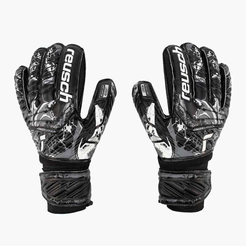 Guanti da portiere Reusch Attrakt Resist Finger Support nero