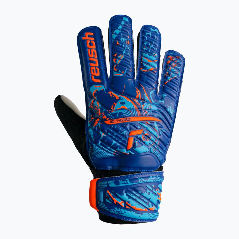 Guanti da portiere Reusch Attrakt Starter Solid blu vero/arancio shocking 5