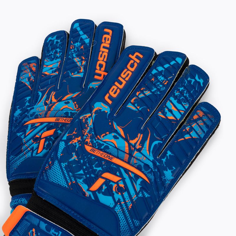 Guanti da portiere Reusch Attrakt Starter Solid blu vero/arancio shocking 4