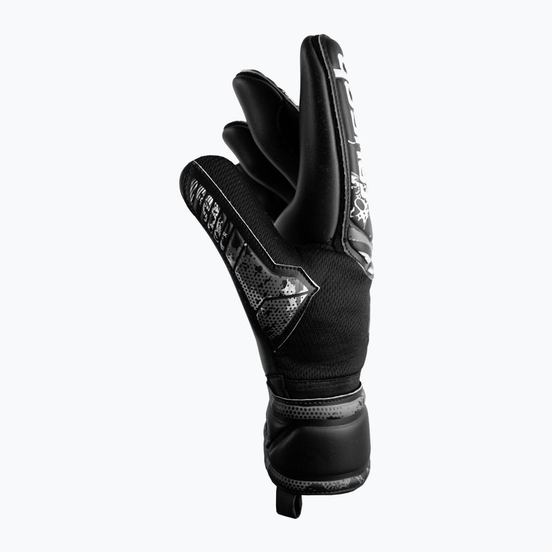 Guanti da portiere per bambini Reusch Attrakt Infinity Finger Support nero 6