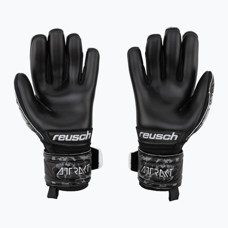 Guanti da portiere per bambini Reusch Attrakt Infinity neri 2