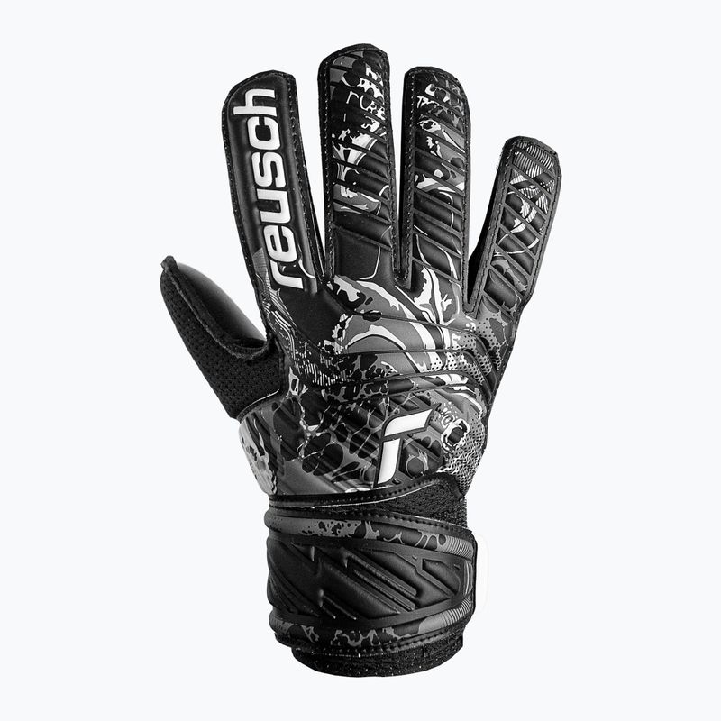 Guanto da portiere per bambini Reusch Attrakt Solid nero 4