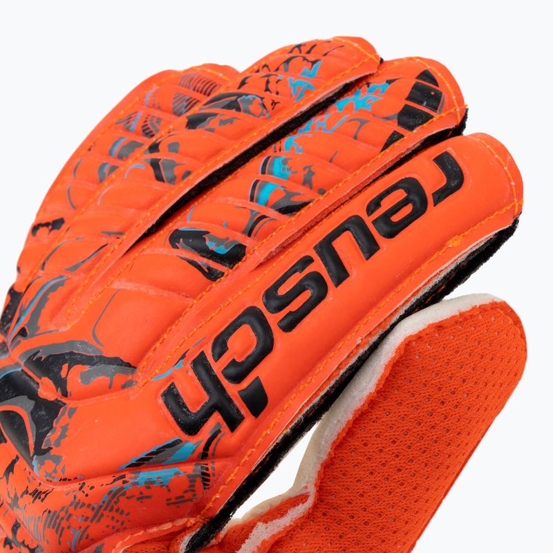 Guanti da portiere per bambini Reusch Attrakt Solid rosso brillante/blu futuro 3