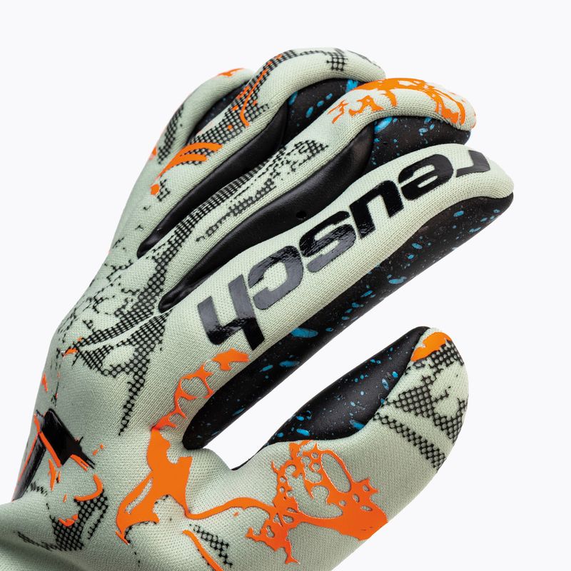 Guanti da portiere Reusch Pure Contact Fusion verde squalo/arancio shocking 3
