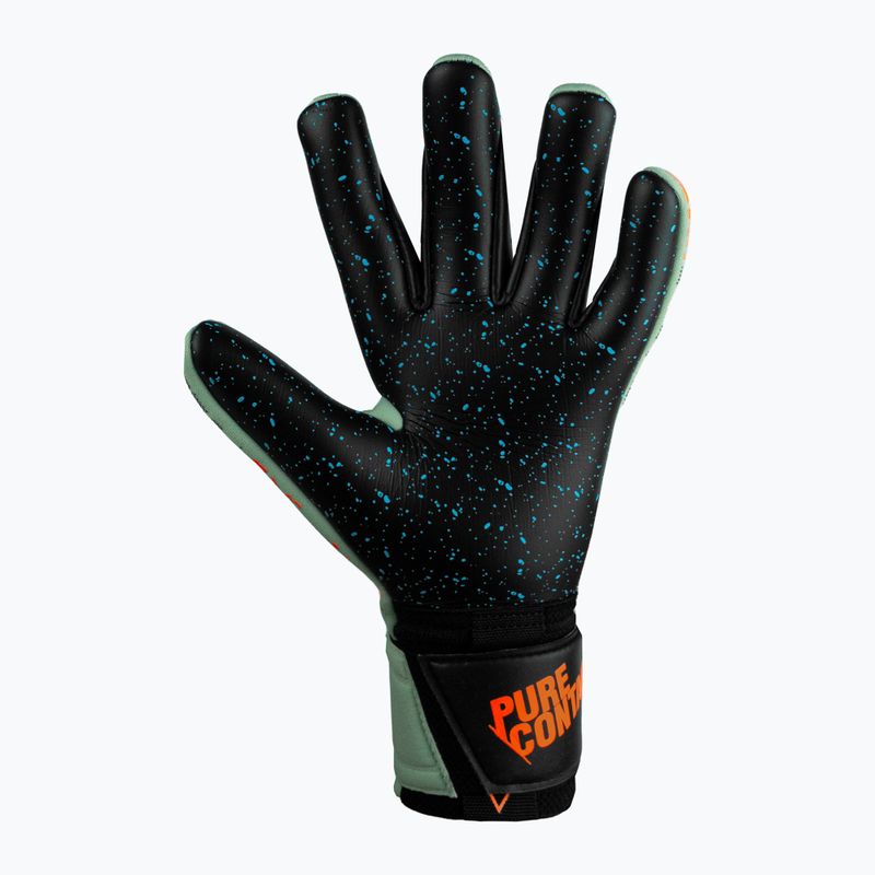Guanti da portiere Reusch Pure Contact Fusion verde squalo/arancio shocking 5