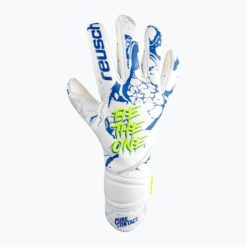 Guanti da portiere Reusch Pure Contact Gold X bianco/blu scuro 4
