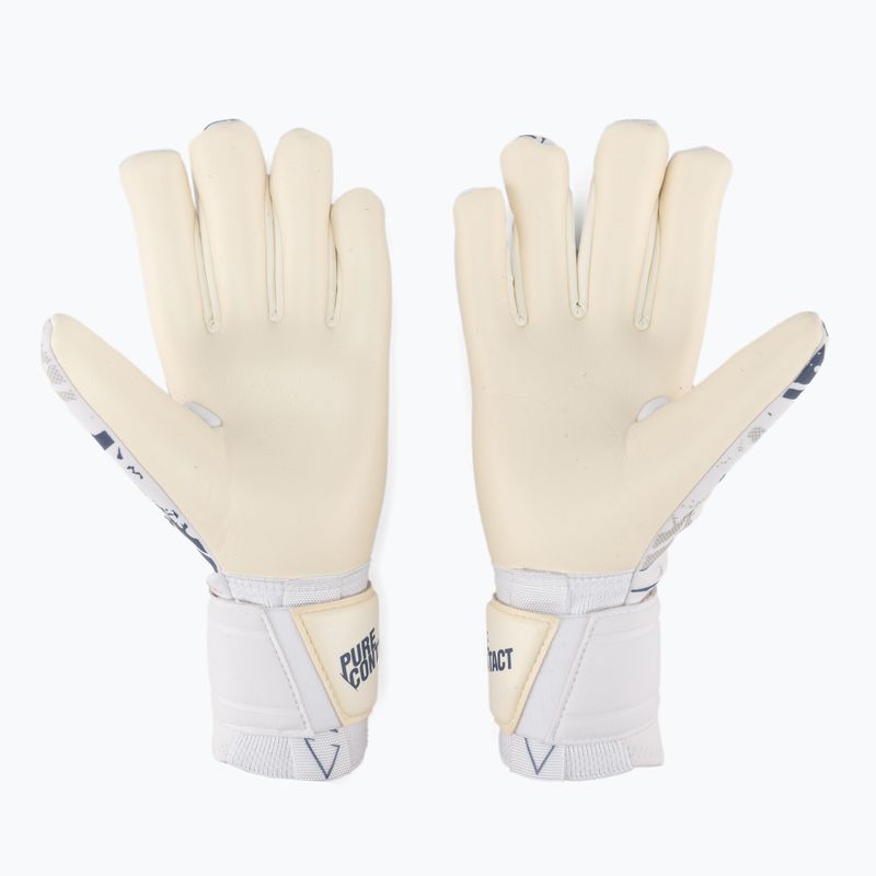 Guanti da portiere Reusch Pure Contact Gold X bianco/blu scuro 2