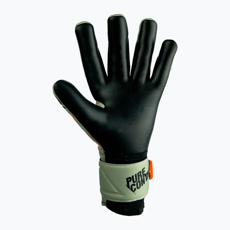 Guanti da portiere Reusch Pure Contact Gold verde squalo/arancio shocking 6