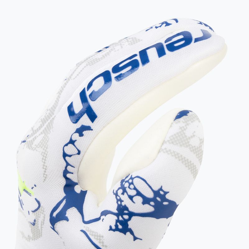 Guanti da portiere per bambini Reusch Pure Contact argento bianco/blu scuro 3