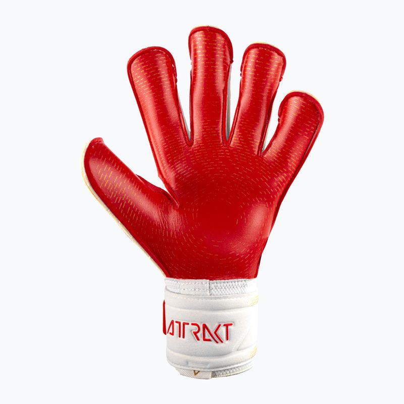 Guanti da portiere Reusch Attrakt Gold X GluePrint bianco/oro/rosso fuoco 6