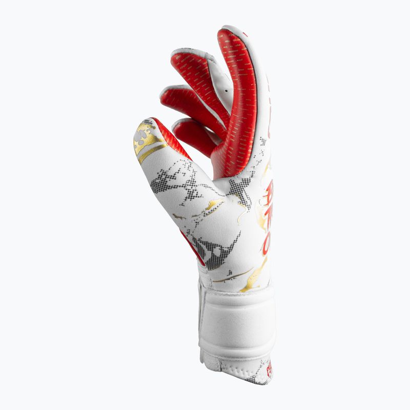 Guanti da portiere Reusch Pure Contact Gold X GluePrint bianco/oro/rosso fuoco 6