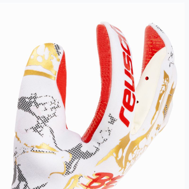 Guanti da portiere Reusch Pure Contact Gold X GluePrint bianco/oro/rosso fuoco 3
