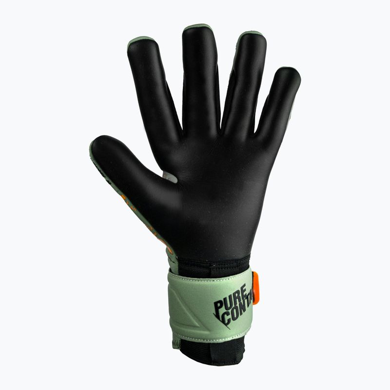 Guanti da portiere per bambini Reusch Pure Contact Gold verde squalo/arancio shocking 7
