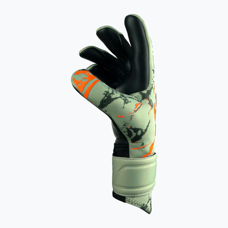 Guanti da portiere per bambini Reusch Pure Contact Gold verde squalo/arancio shocking 8