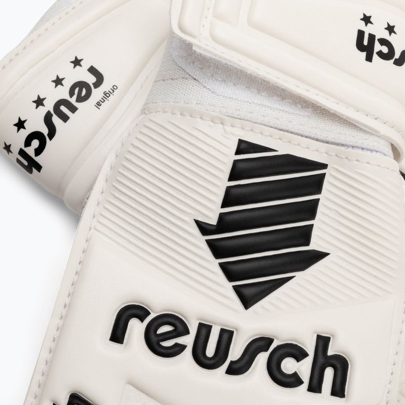 Guanti da portiere per bambini Reusch Legacy Arrow Solid bianco 4