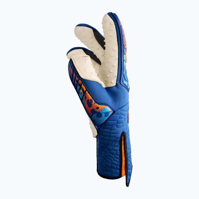 Reusch Attrakt Speedbump Guanto da portiere AdaptiveFlex senza spalline blu vero/arancio shocking 7