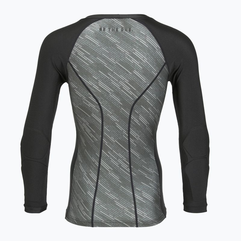 Maglia da portiere a manica lunga Reusch Padded Eco Undershirt nero/verde deserto 2