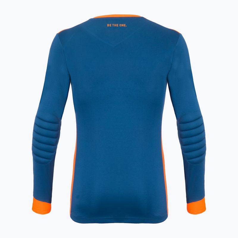 Maglia da portiere Reusch Match Longsleeve Padded blu vero/arancio shocking 2