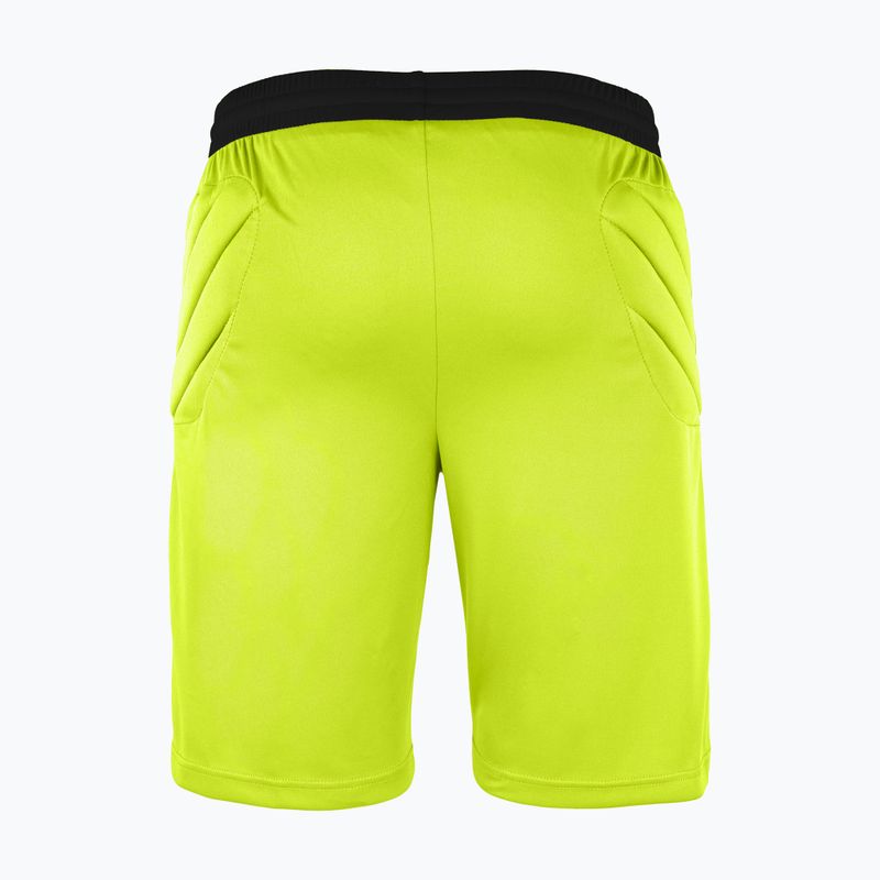Pantaloncini da portiere per bambini Reusch Match Short Imbottiti di sicurezza giallo/nero 2