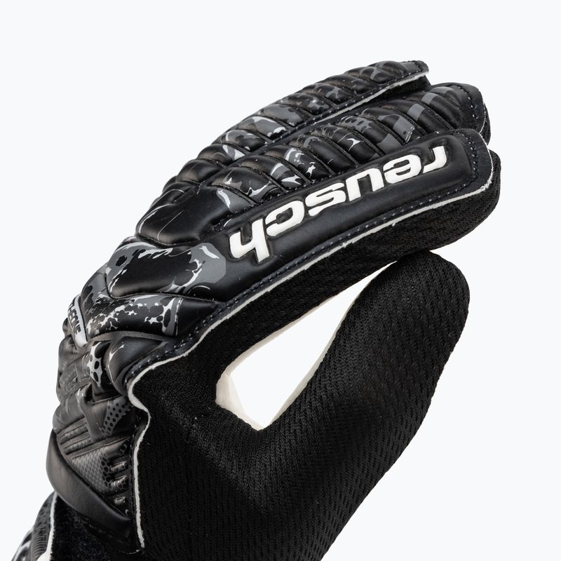 Guanti da portiere per bambini Reusch Attrakt Starter Solid nero 3