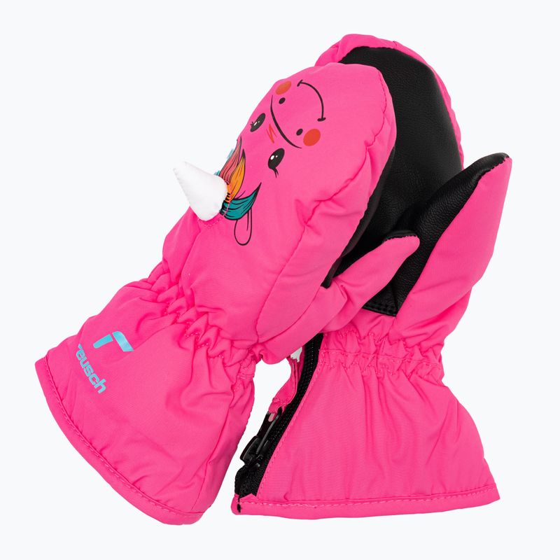 Guanti invernali Reusch per bambini Sweety Mitten rosa unicorno