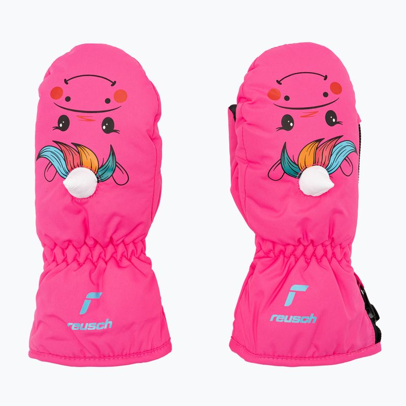Guanti invernali Reusch per bambini Sweety Mitten rosa unicorno 3