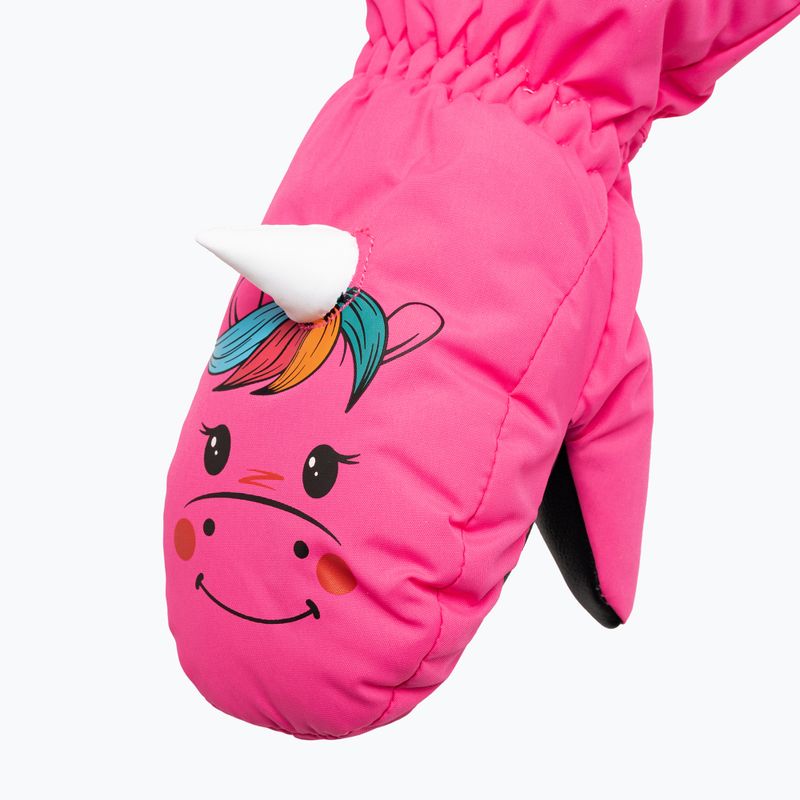 Guanti invernali Reusch per bambini Sweety Mitten rosa unicorno 4