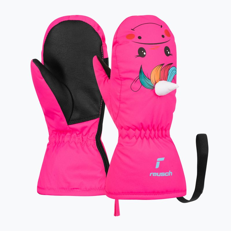 Guanti invernali Reusch per bambini Sweety Mitten rosa unicorno 6