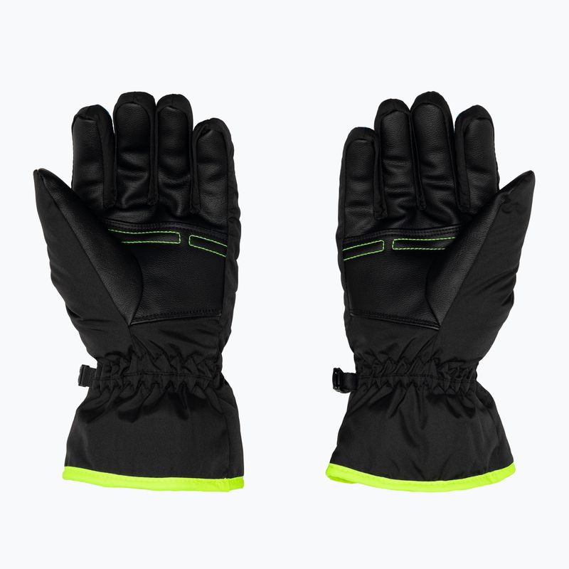 Guanto da sci per bambini Reusch Alan nero/blu brillante/giallo sicurezza 2