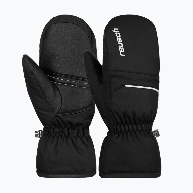 Guanto da sci per bambini Reusch Alan Mitten nero/bianco 5