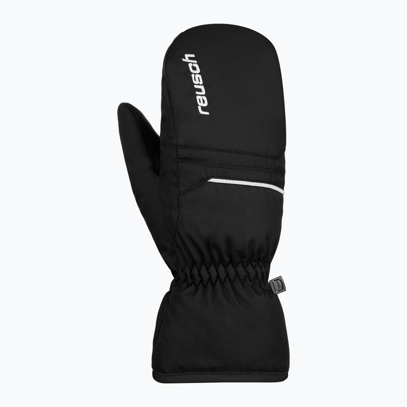 Guanto da sci per bambini Reusch Alan Mitten nero/bianco 6