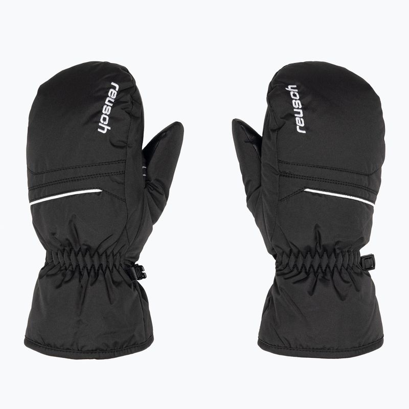 Guanto da sci per bambini Reusch Alan Mitten nero/bianco 3