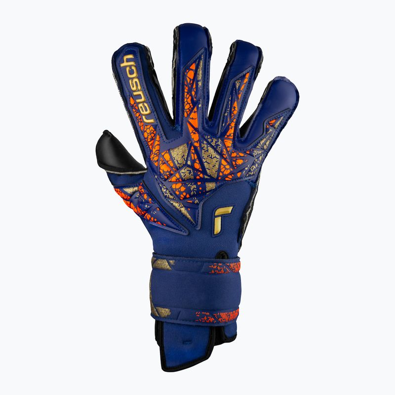 Guanti da portiere Reusch Attrakt Duo Evolution premium blu/oro/nero 2