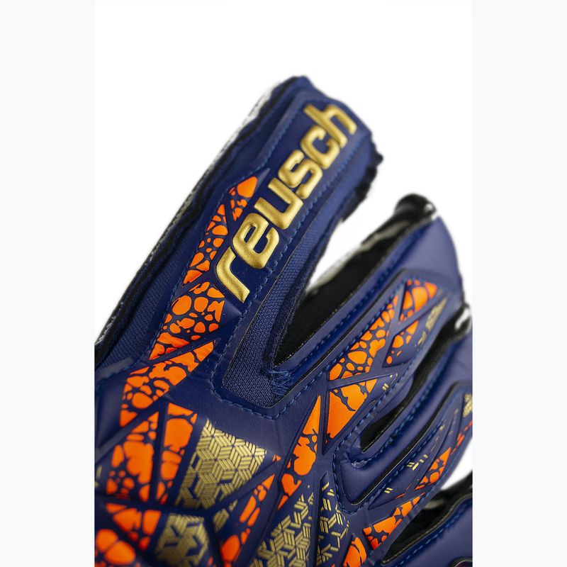 Guanti da portiere Reusch Attrakt Duo Evolution premium blu/oro/nero 5