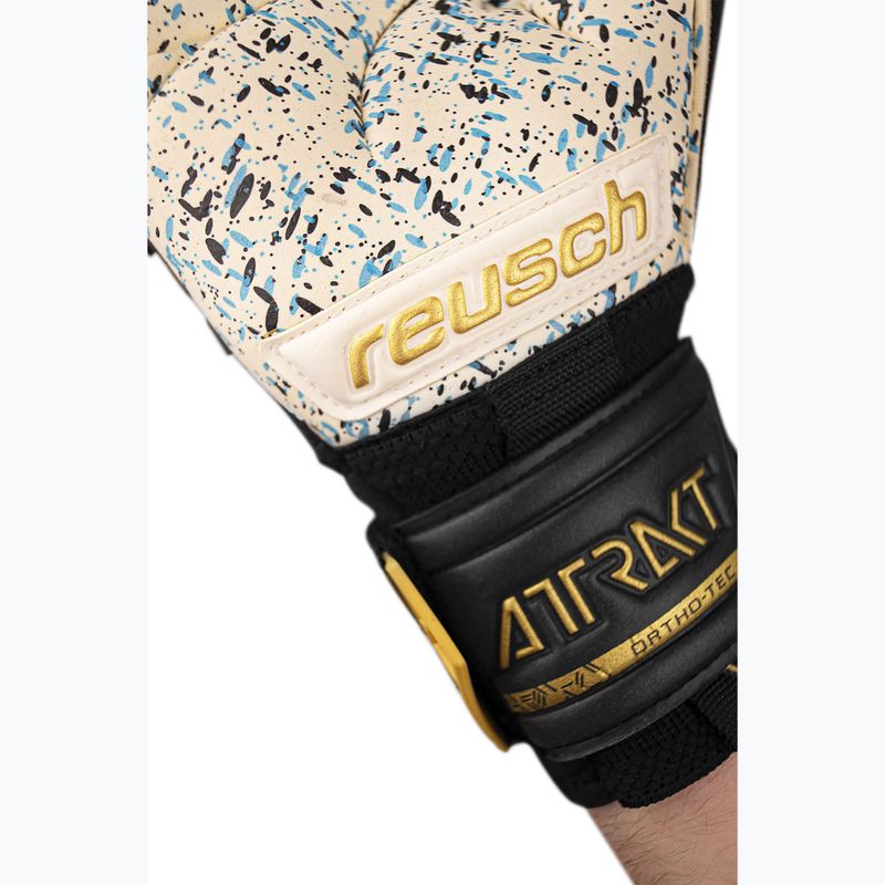 Guanti da portiere Reusch Attrakt Freegel Fusion Ortho-Tec nero/oro 8
