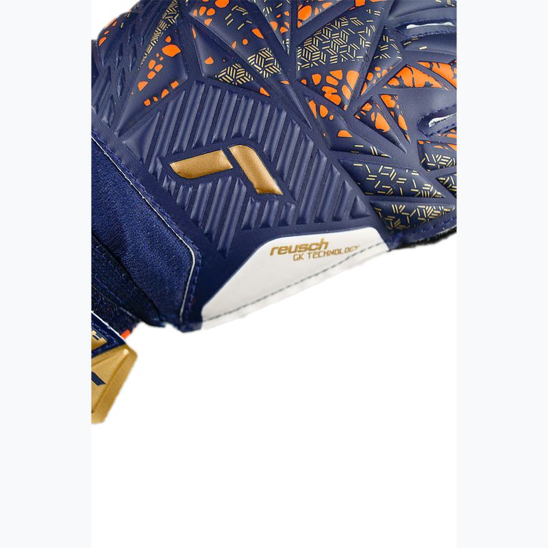 Guanti da portiere Reusch Attrakt Solid premium blu/oro 6