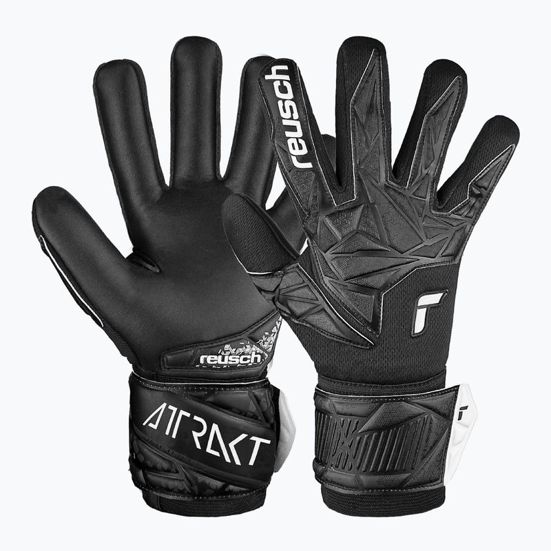 Guanti da portiere per bambini Reusch Attrakt Infinity NC Junior nero