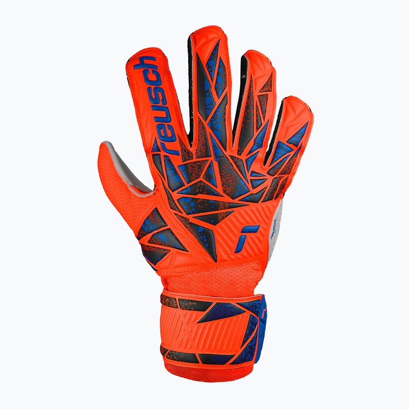 Guanti da portiere per bambini Reusch Attrakt Solid Junior hyper orng/elec blu 2
