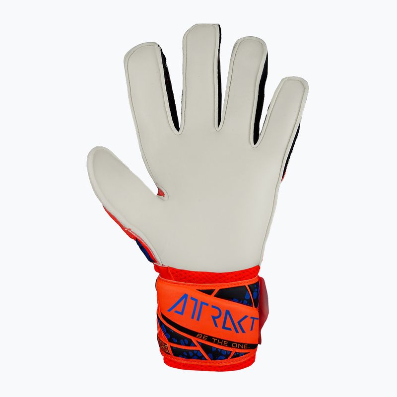 Guanti da portiere per bambini Reusch Attrakt Solid Junior hyper orng/elec blu 3