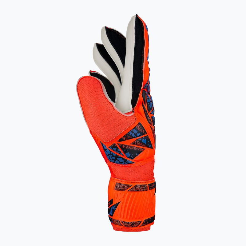 Guanti da portiere per bambini Reusch Attrakt Solid Junior hyper orng/elec blu 4