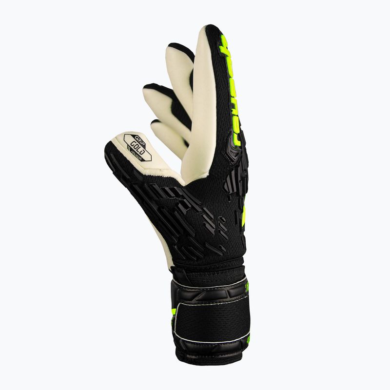 Reusch Attrakt Freegel Gold Finger Support Guanti da portiere junior nero/giallo sicurezza 4