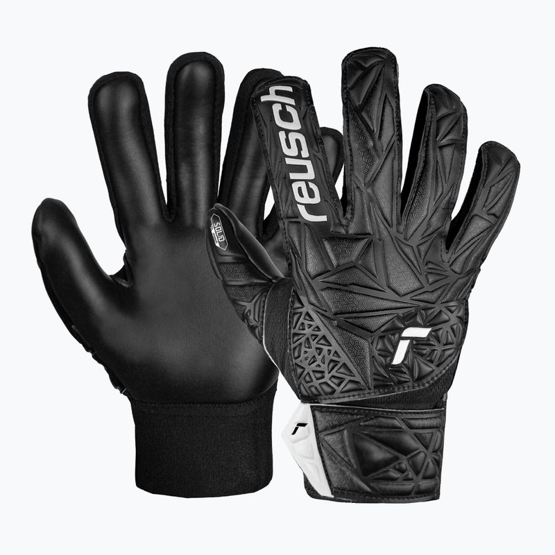 Reusch Attrakt Starter Solid Finger Support Guanti da portiere junior nero