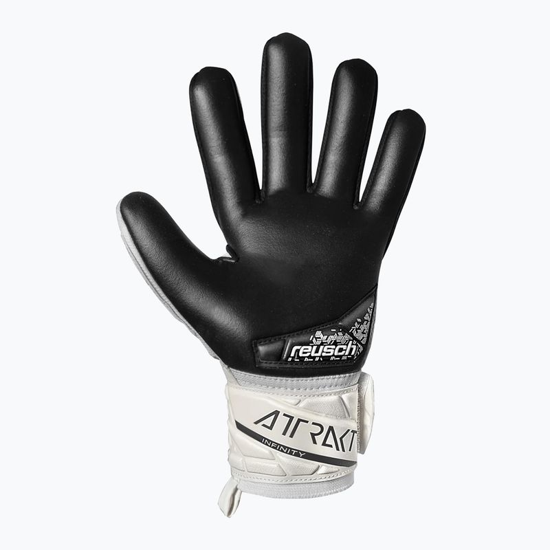 Guanto da portiere Reusch Attrakt Infinity NC bianco/nero 3