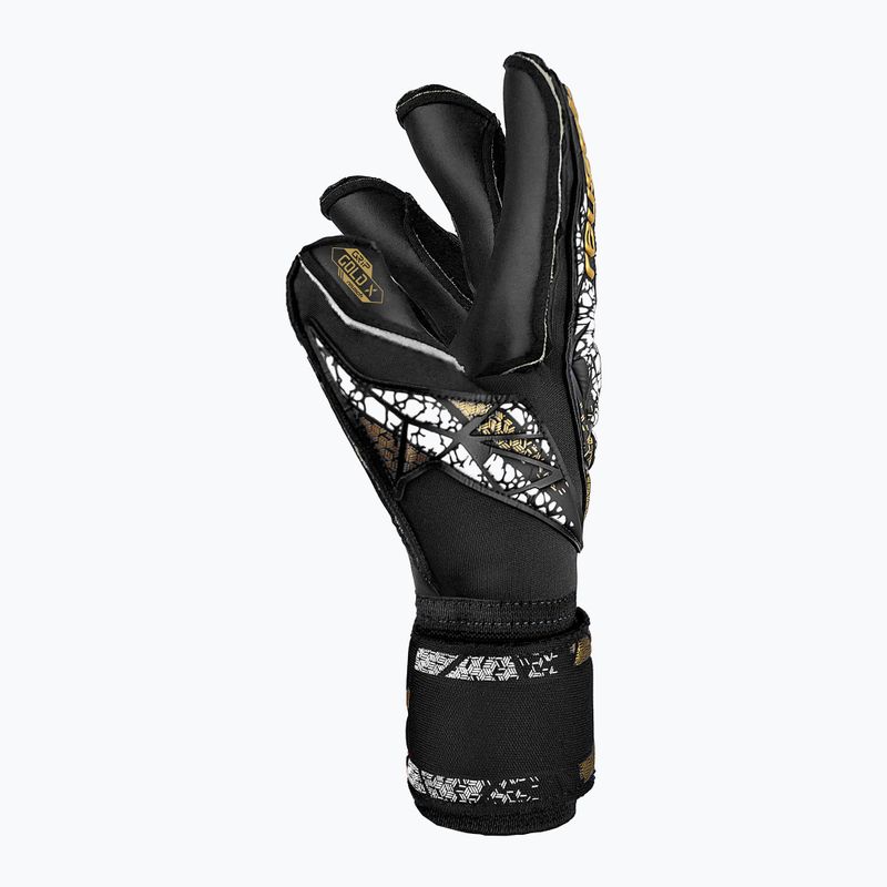 Guanti da portiere Reusch Attrakt Gold X Evolution Cut Finger Support nero/oro/bianco/nero 4