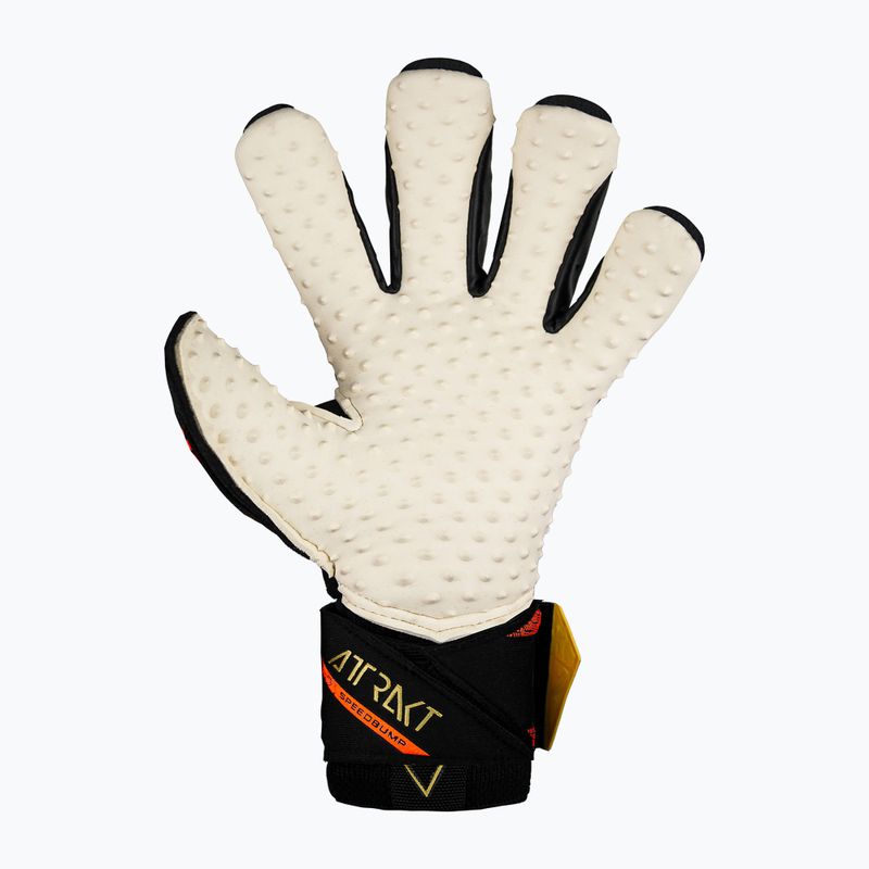 Guanti da portiere Reusch Attrakt SpeedBump Ortho-Tec nero/oro/arancio 3