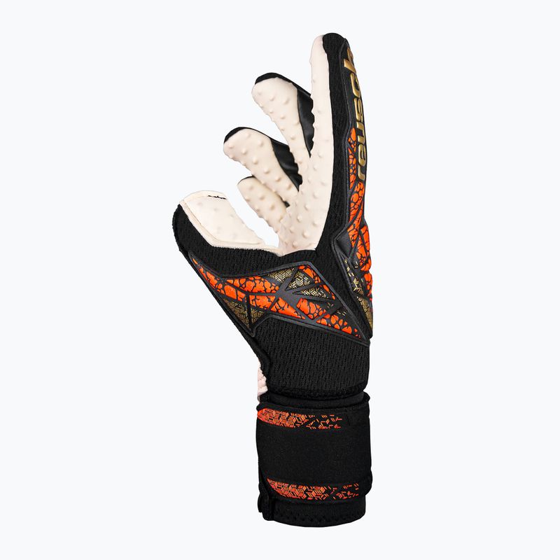 Guanti da portiere Reusch Attrakt SpeedBump Ortho-Tec nero/oro/arancio 4