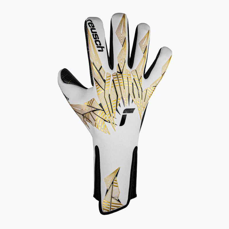 Reusch Pure Contact Gold X GluePrint Guanti da portiere senza spalline bianco/oro/nero 2